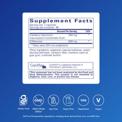 Close-up of cranberry capsules for urinary tract health