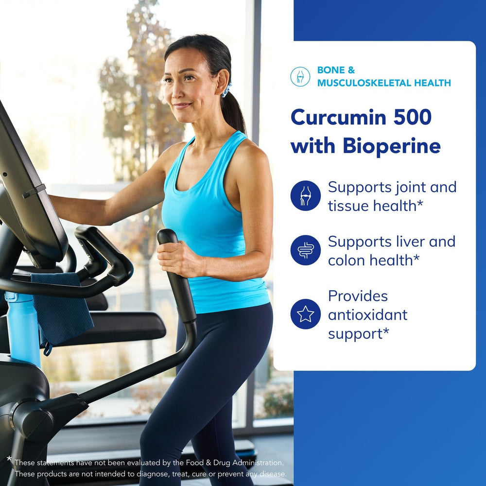 Bioperine and turmeric components shown with curcumin