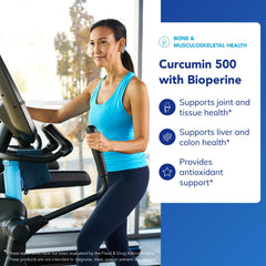 Bioperine and turmeric components shown with curcumin