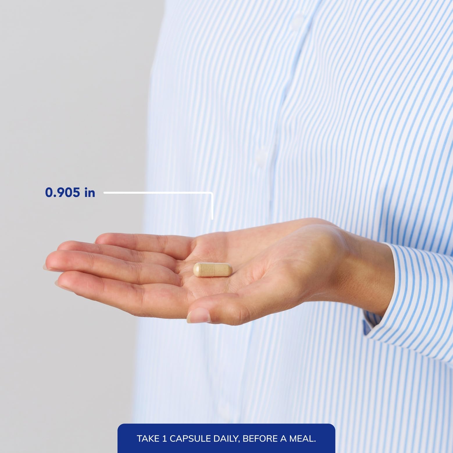 One DGL Plus capsule taken before a meal
