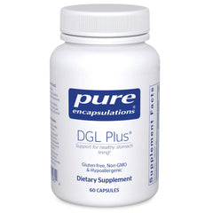 Pure Encapsulations DGL Plus bottle with 60 capsules