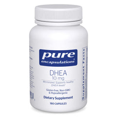 Bottle of Pure Encapsulations DHEA 10 mg capsules