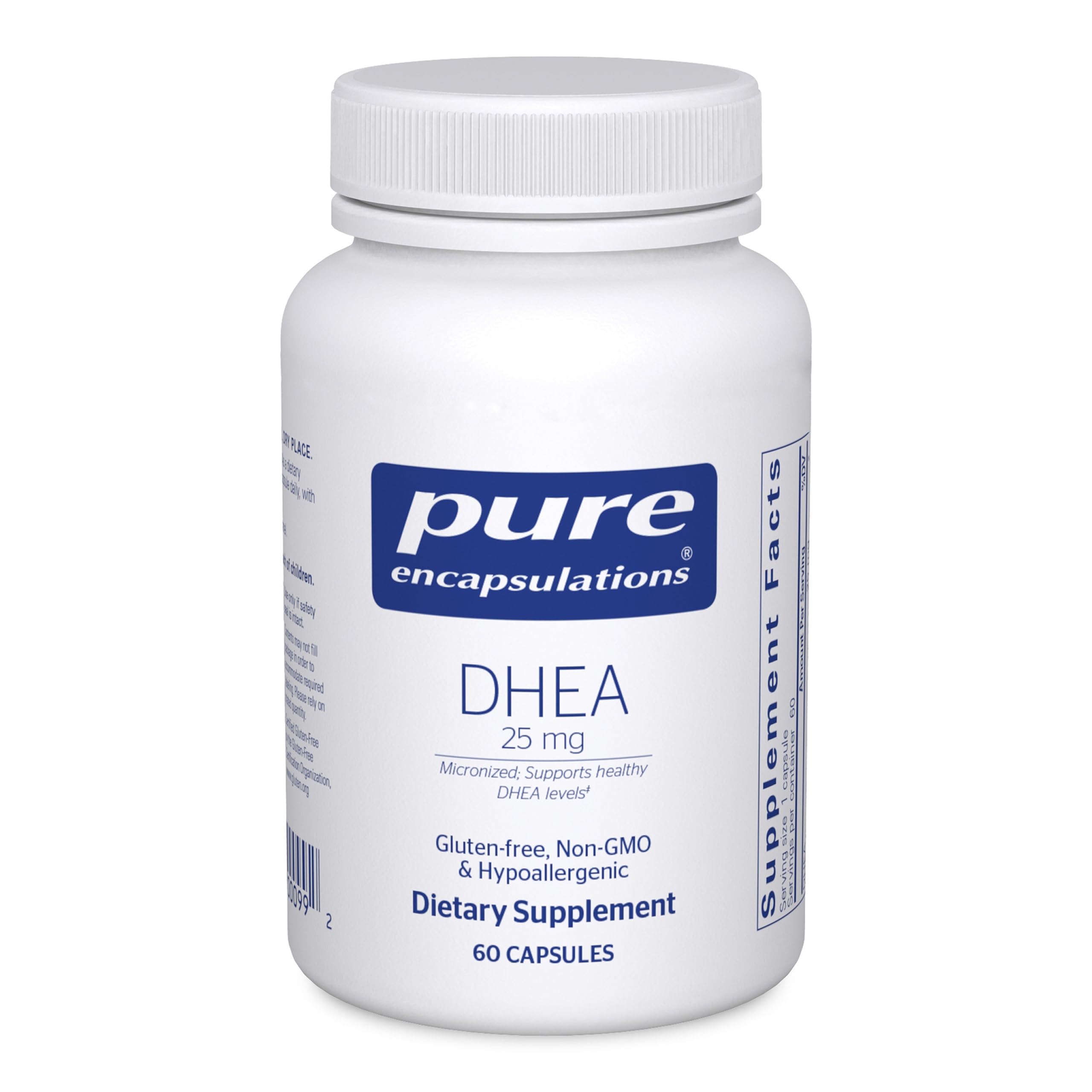 Hero image: Pure Encapsulations DHEA 25 mg micronized 60 capsules