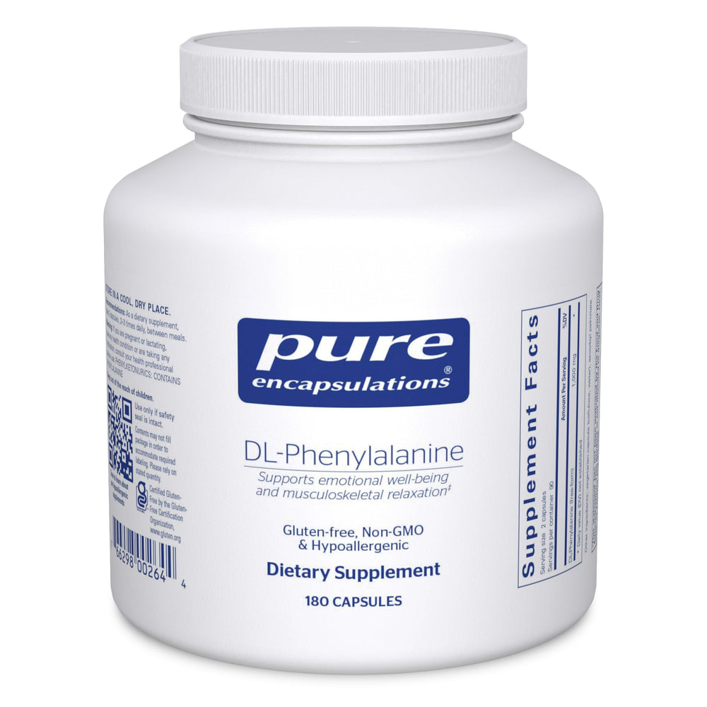 Pure Encapsulations DL-Phenylalanine bottle and label
