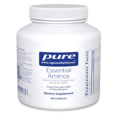 Pure Encapsulations Essential Amino Acids bottle on white background
