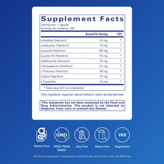 Label close-up: Essential Amino Acids - Pure Encapsulations