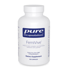 Pure Encapsulations FemiVive bottle with label on white background