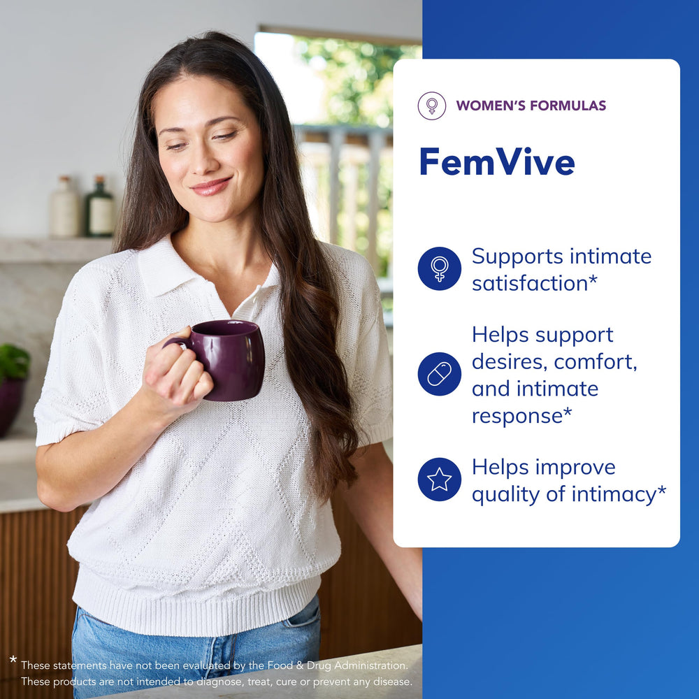 FemiVive packaging and front label