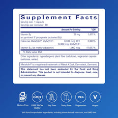Front bottle label of Folate 5,000 Plus