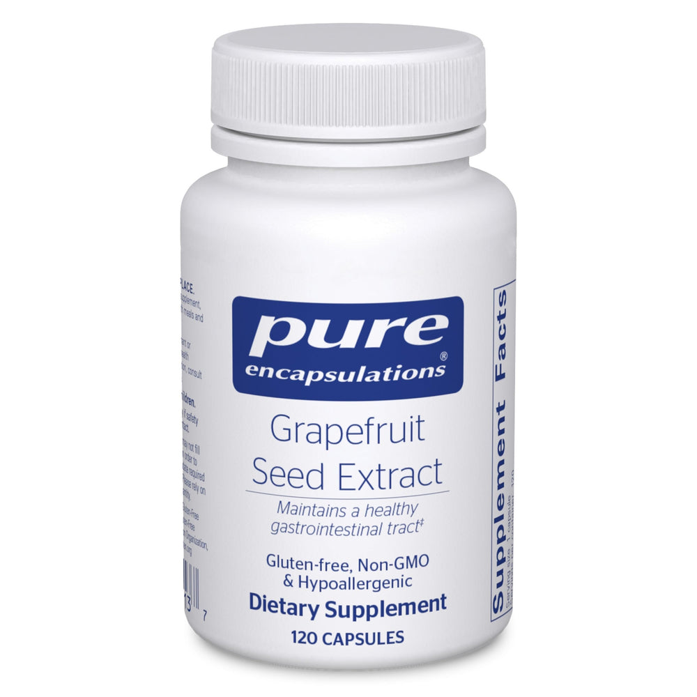 Pure Encapsulations Grapefruit Seed Extract bottle front view - 120 capsules