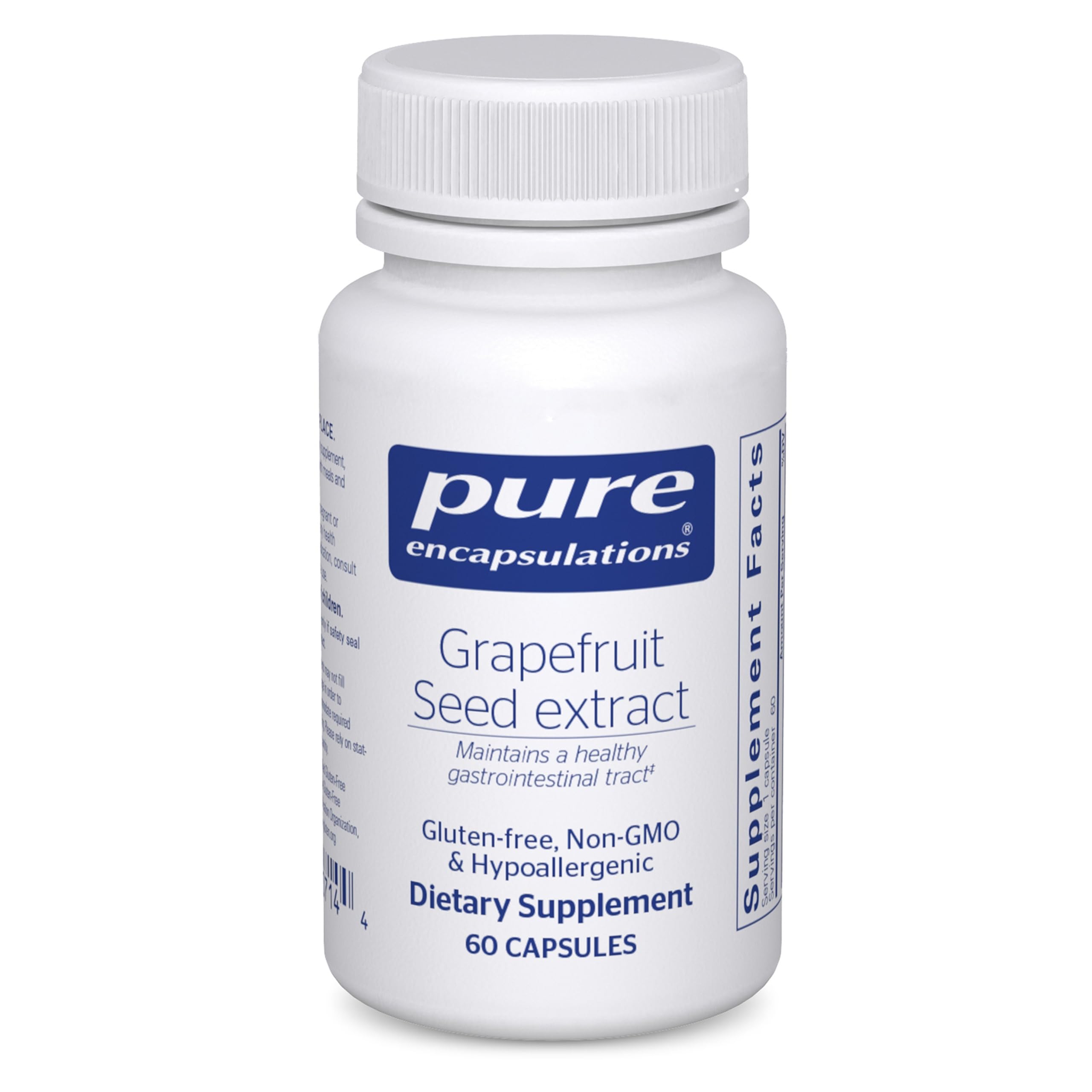Bottle of Pure Encapsulations Grapefruit Seed Extract – 60 capsules