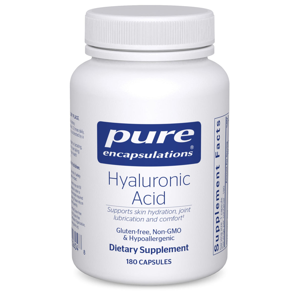 Pure Encapsulations Hyaluronic Acid 180 Capsules bottle - hero image