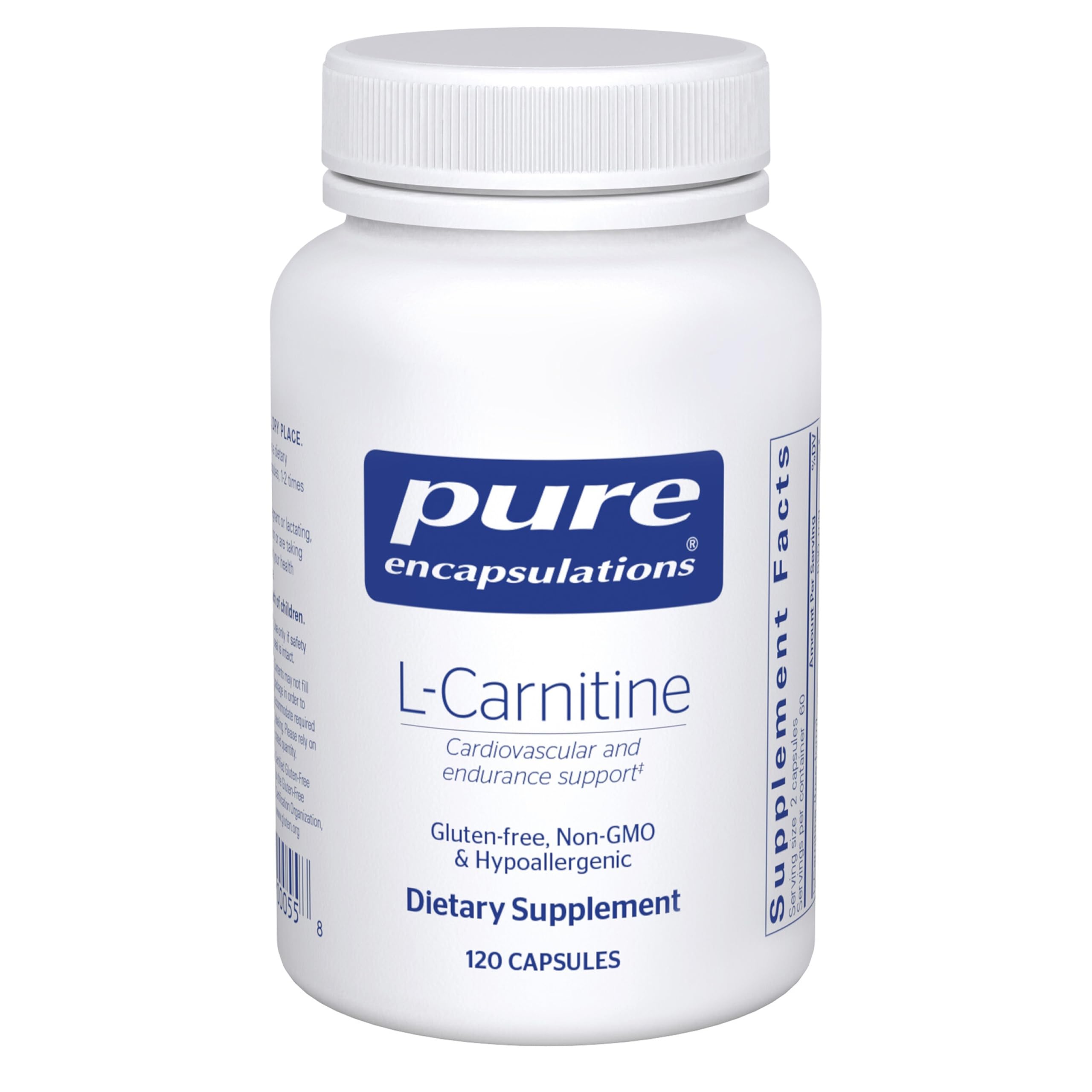 Pure Encapsulations L-Carnitine 120 capsules hero image