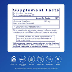 Front and side view of L-Carnitine Fumarate packaging