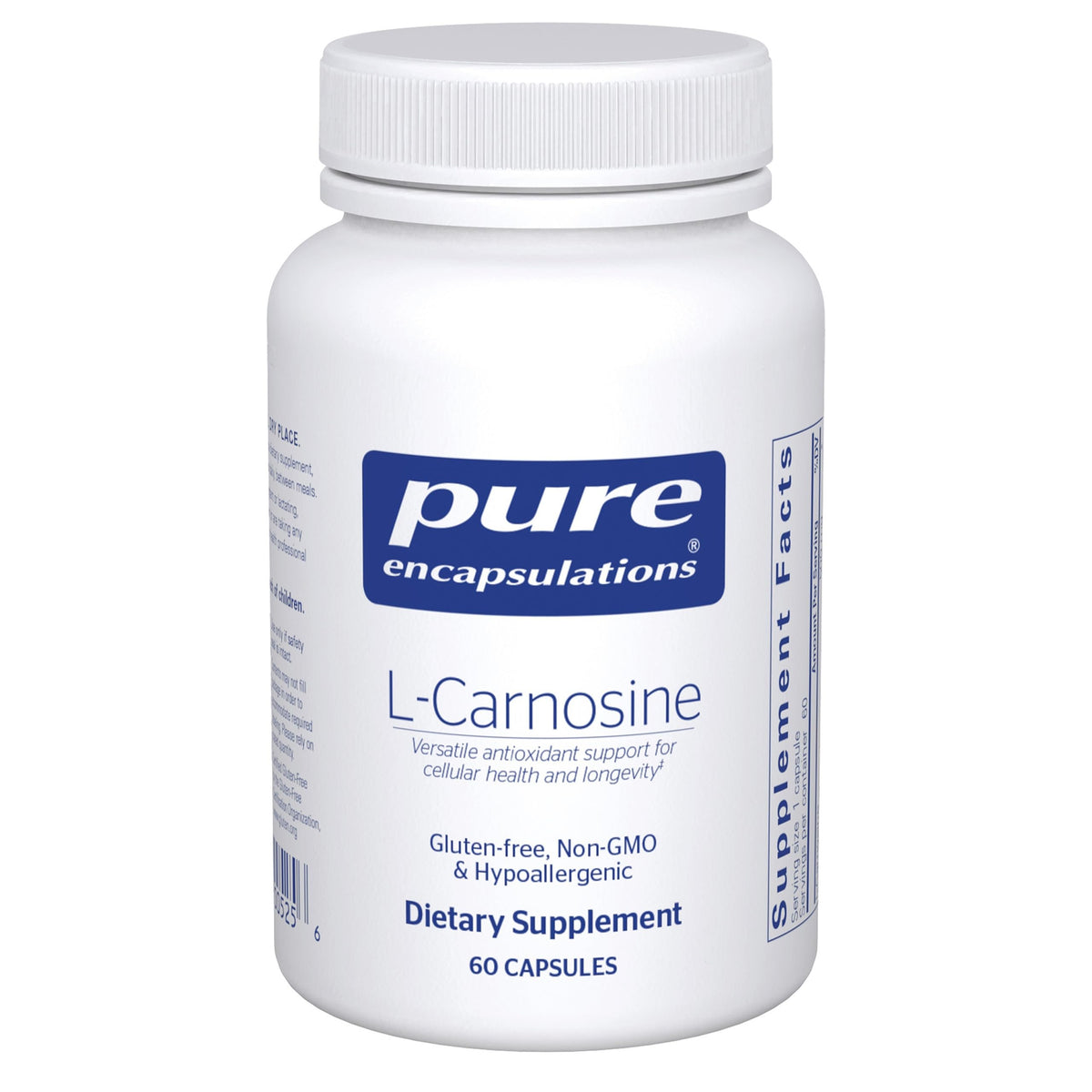 Pure Encapsulations L-Carnosine bottle – 60 capsules