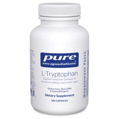 Pure Encapsulations L-Tryptophan bottle with 180 capsules