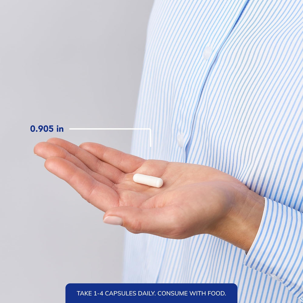 Nutrition facts panel for Magnesium citrate/malate supplement