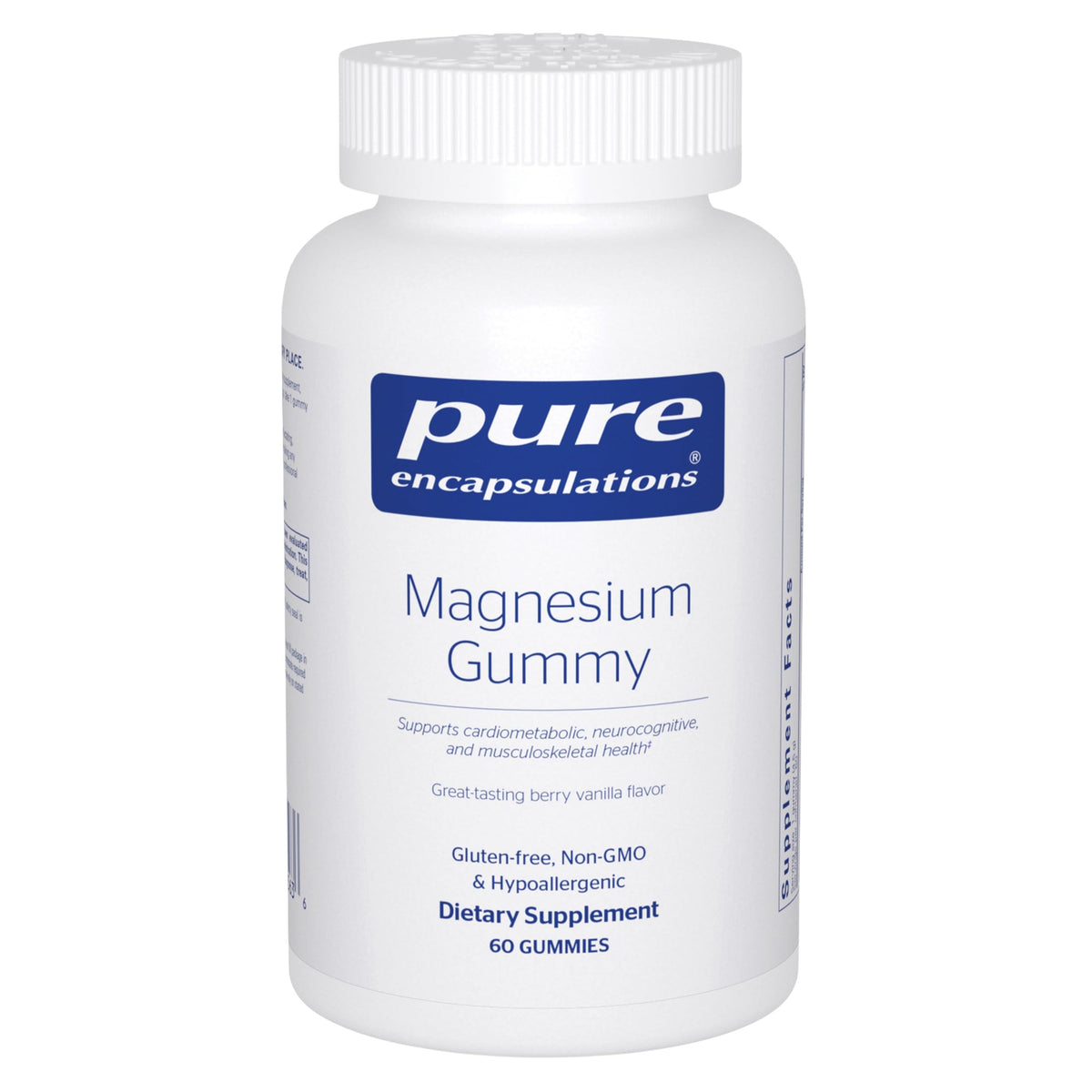 Bottle of Pure Encapsulations Magnesium Gummy 60-count