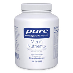 Front view of Pure Encapsulations Men's Nutrients 360 capsules bottle