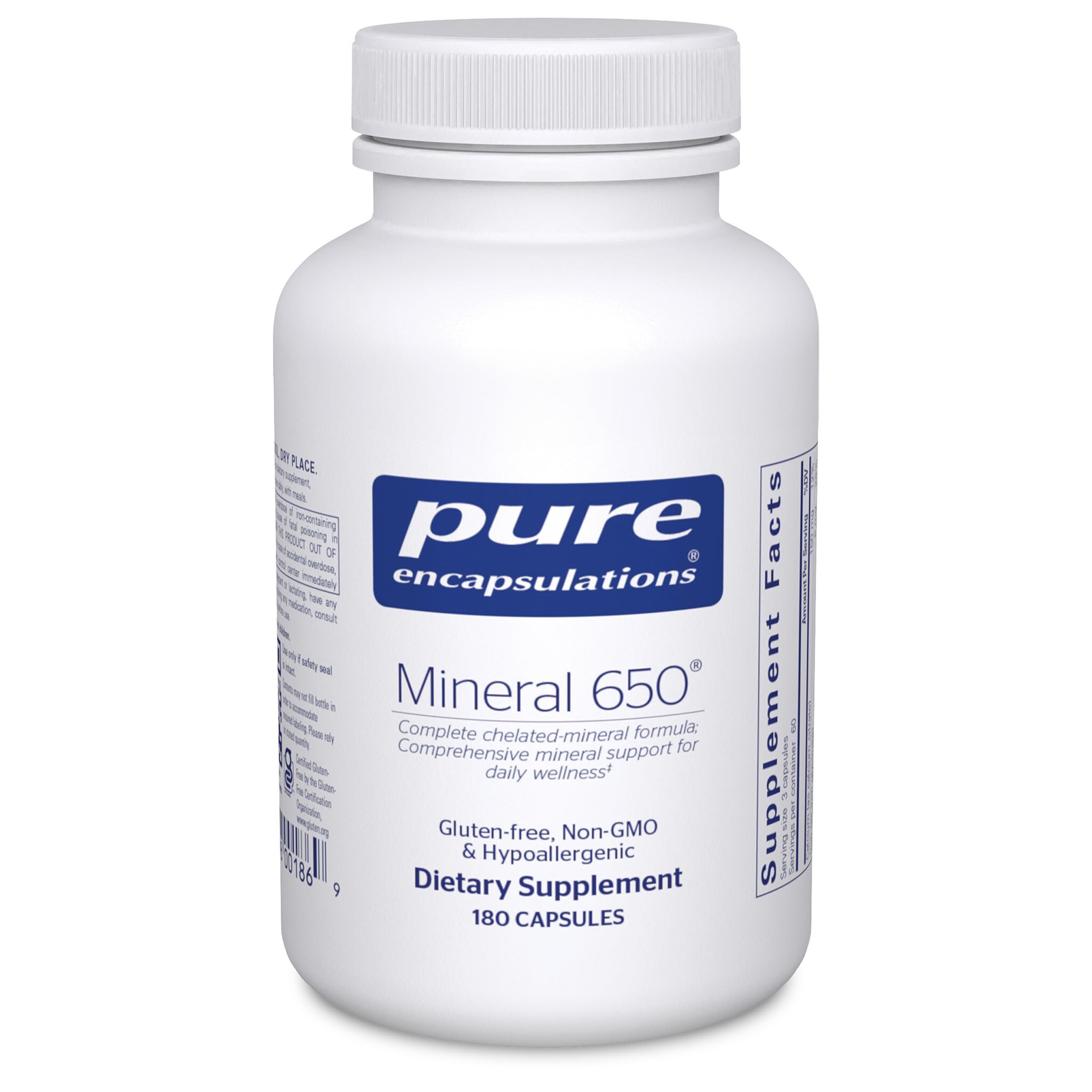 Pure Encapsulations Mineral 650 bottle