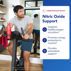 Pure Encapsulations Nitric Oxide Support ingredients list emphasizing premium, allergen-free formulation