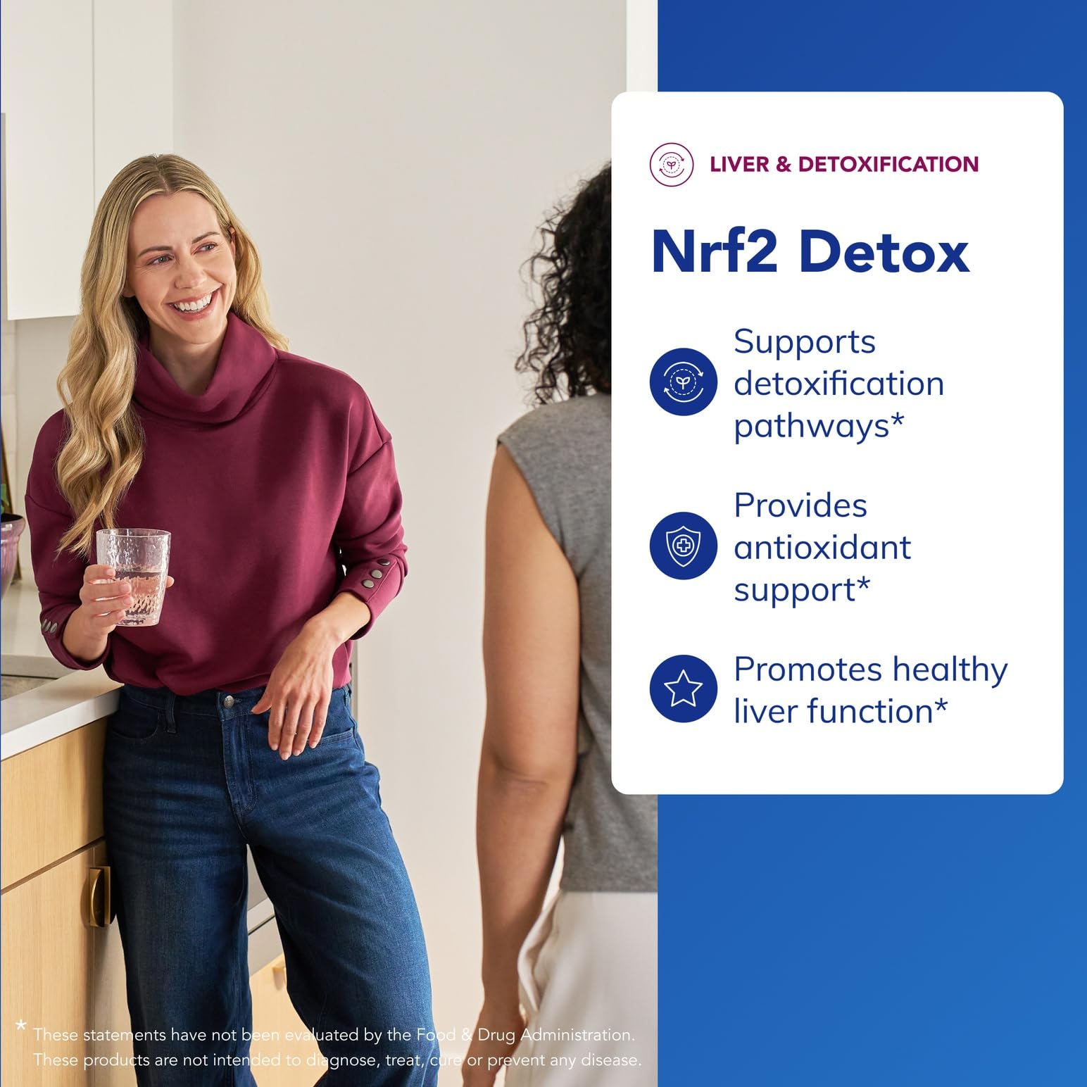 Pure Encapsulations Nrf2 Detox capsules closeup shows smooth texture for daily use.