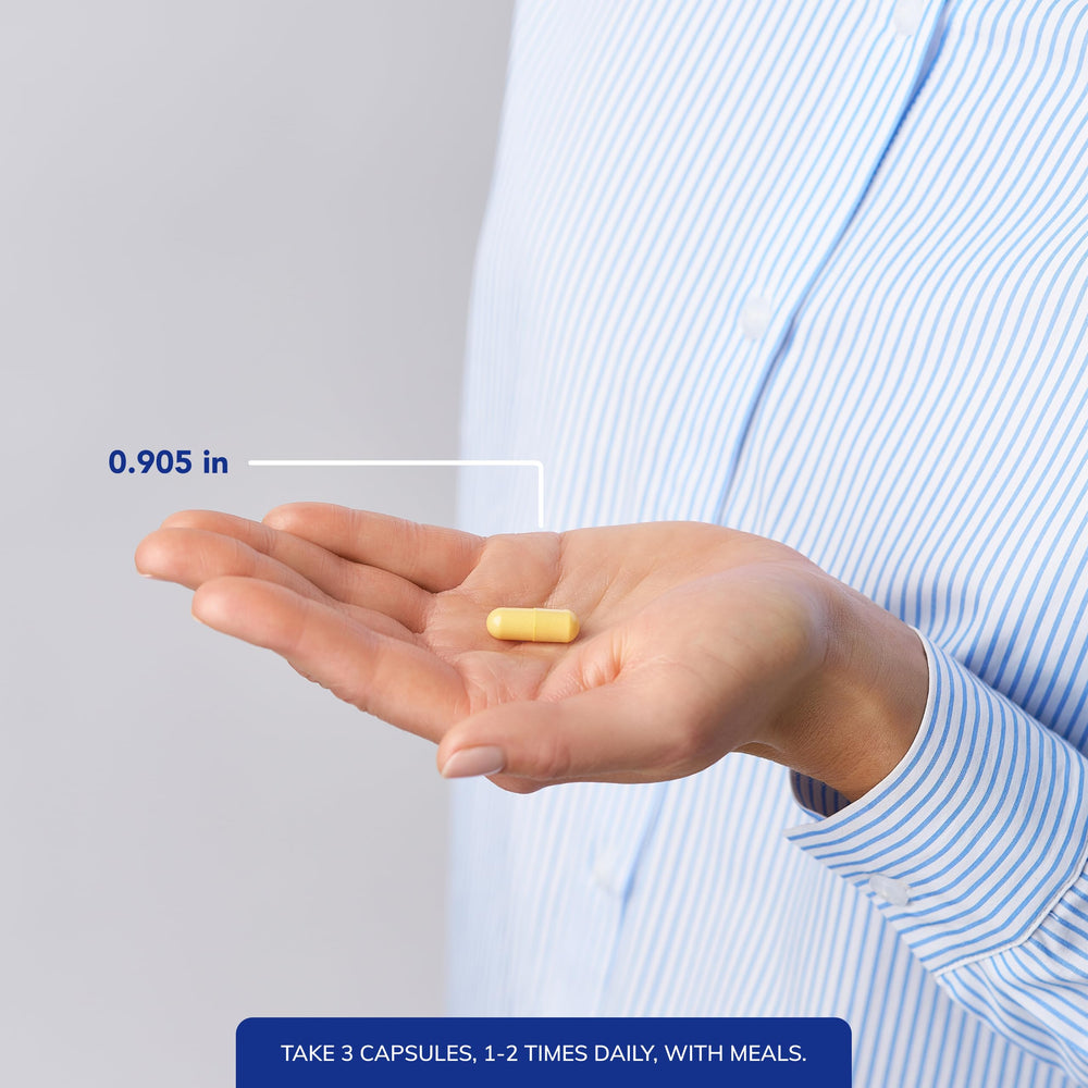 Pure Encapsulations Nutrient 950 label-closeup highlights Metafolin form and purity.