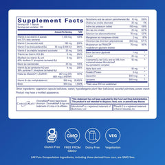 O.N.E. Multivitamin bottle highlighting antioxidant complex with Metafolin and CoQ10