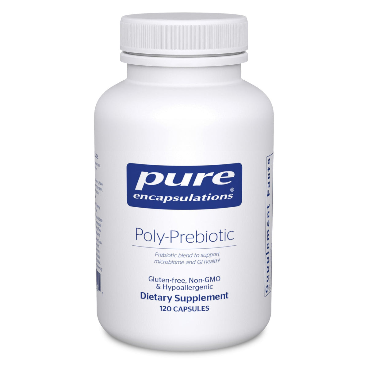 Pure Encapsulations Poly-Prebiotic bottle with label