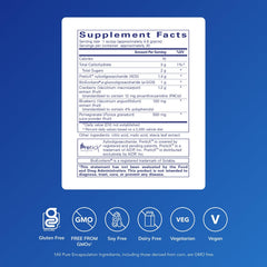 Close-up of the product label on Poly-Prebiotic Powder