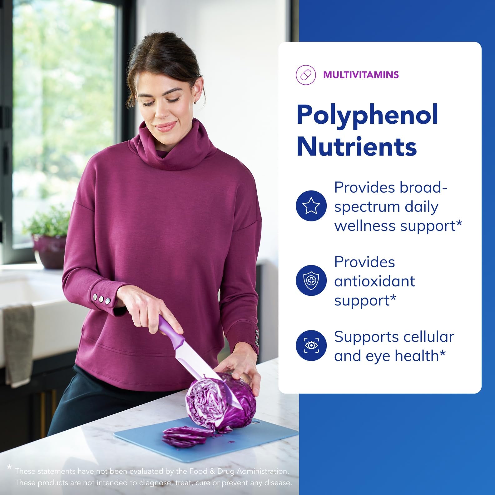 Lab-testing scene confirms Polyphenol Nutrients quality and potency verification.
