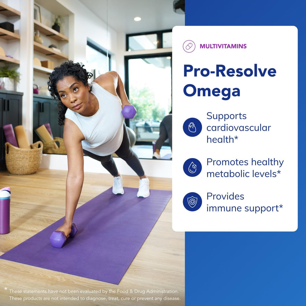 Omega-3 softgel capsules next to bottle