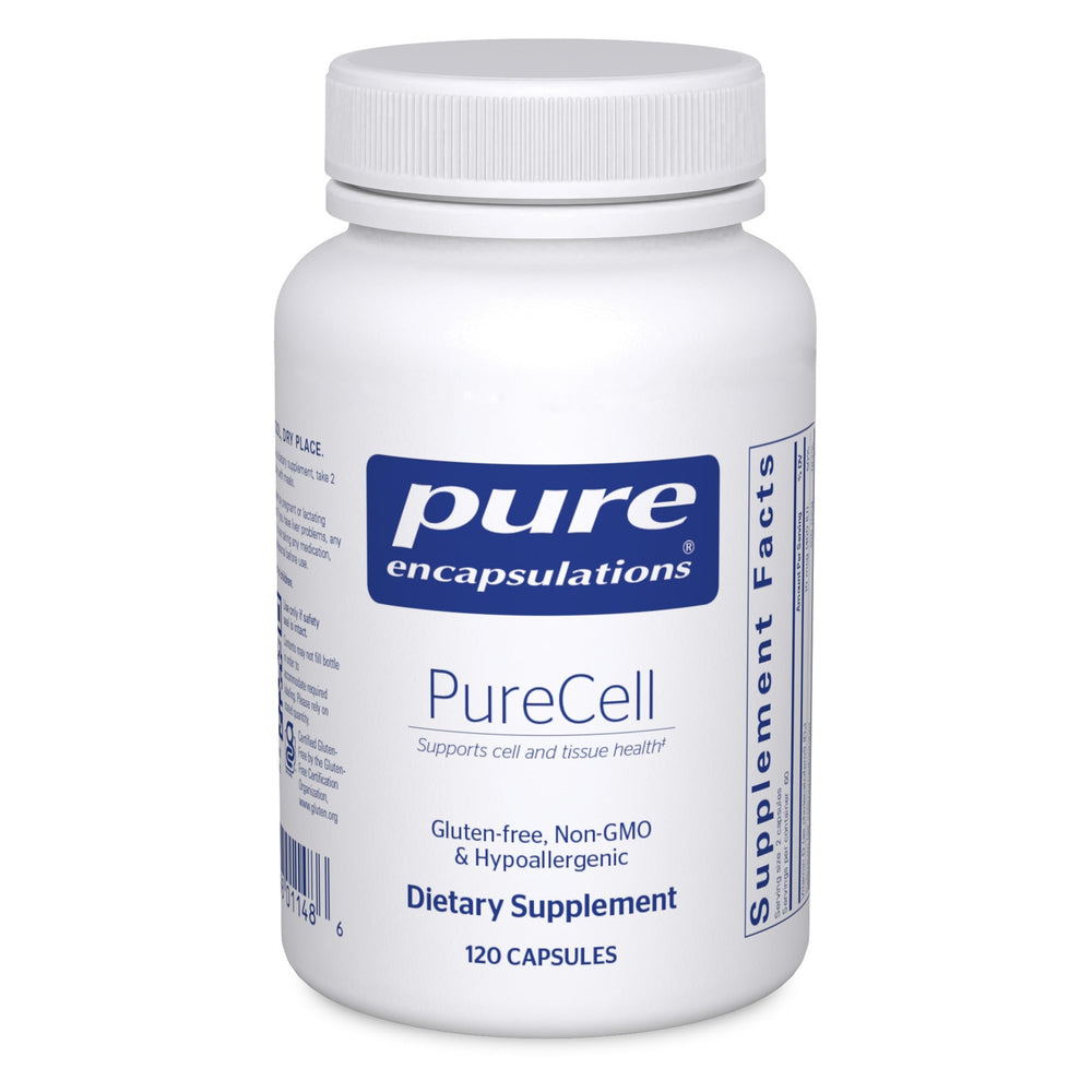 PureEncapsulations PureCell bottle front shows antioxidant support for cellular health.