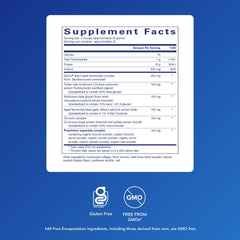Close-up of collagen powder scoop beside bone broth label