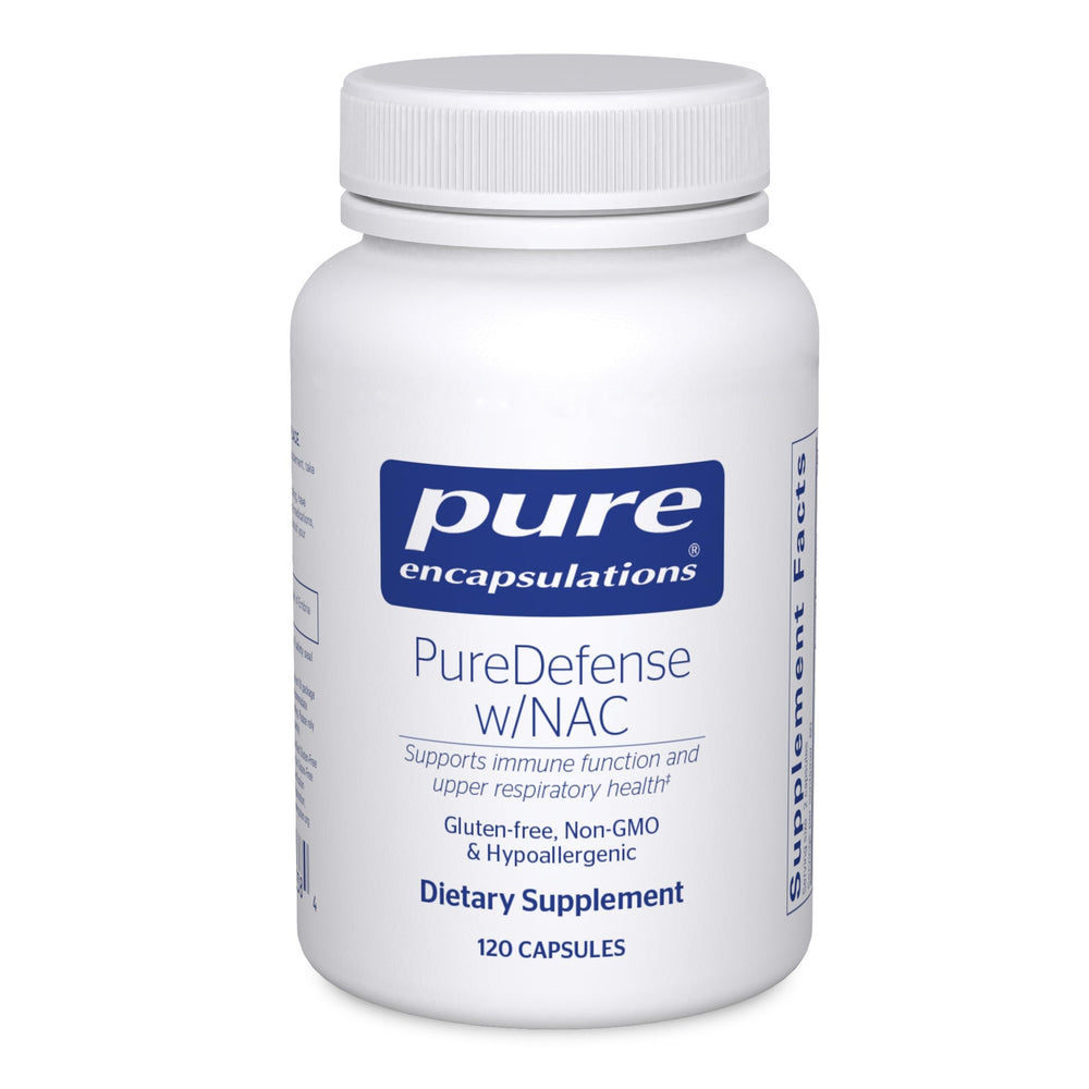 Bottle of PureDefense with NAC 120 capsules from Pure Encapsulations