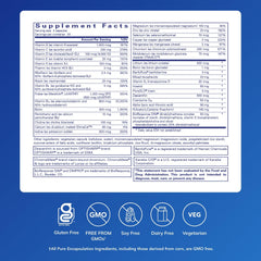 PureGenomics UltraMultivitamin bottle label close-up