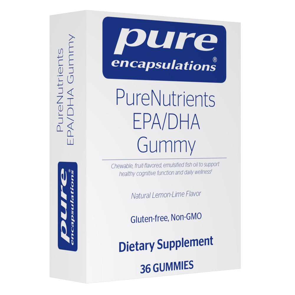 Front view of Pure Encapsulations PureNutrients EPA/DHA Gummy packaging