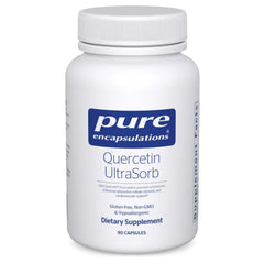 Front view bottle of Pure Encapsulations Quercetin UltraSorb, 90 capsules