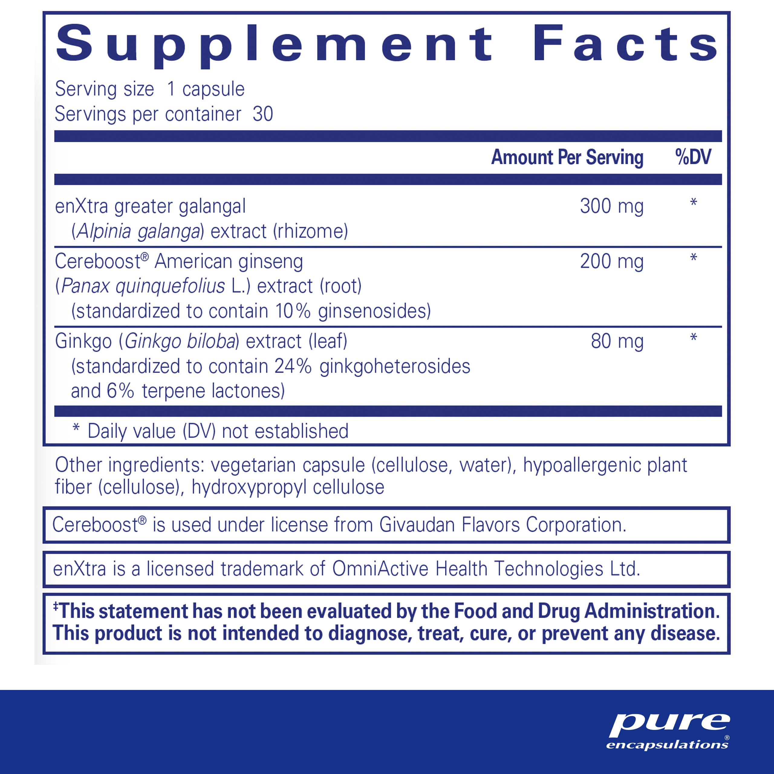 Rapid Mental Energy bottle label close-up