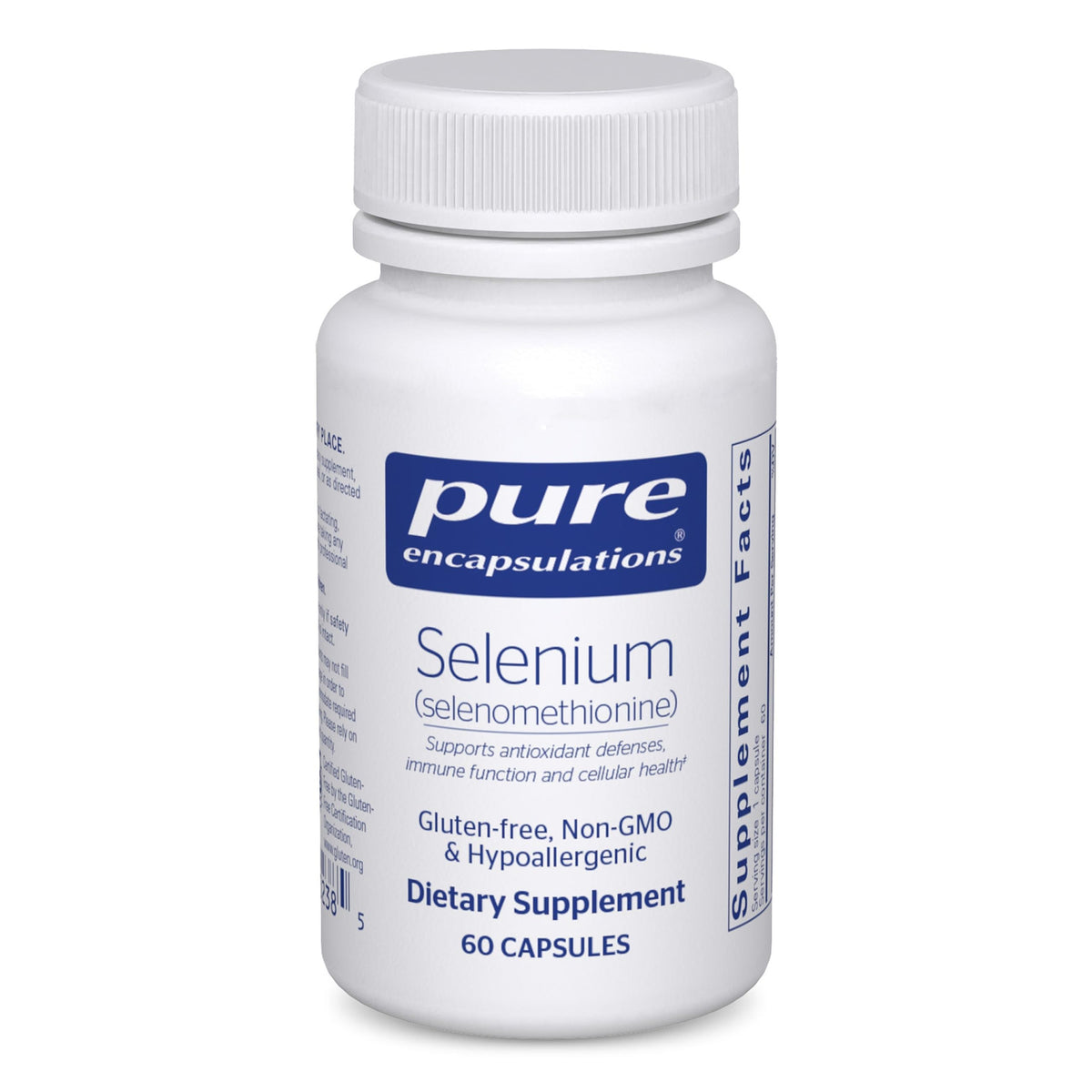 Pure Encapsulations Selenium bottle with 60 capsules