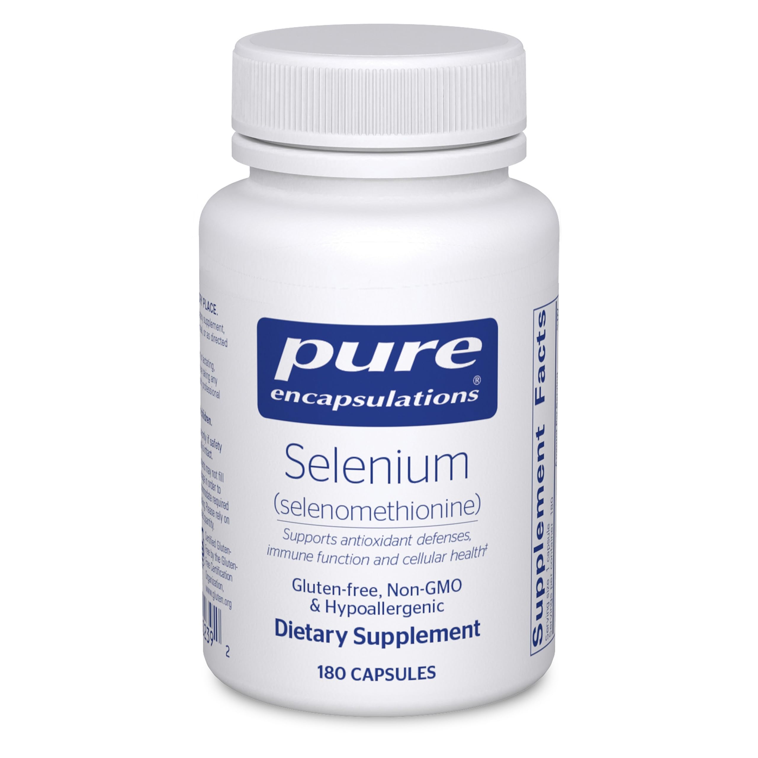 Pure Encapsulations Selenium bottle with 180 capsules