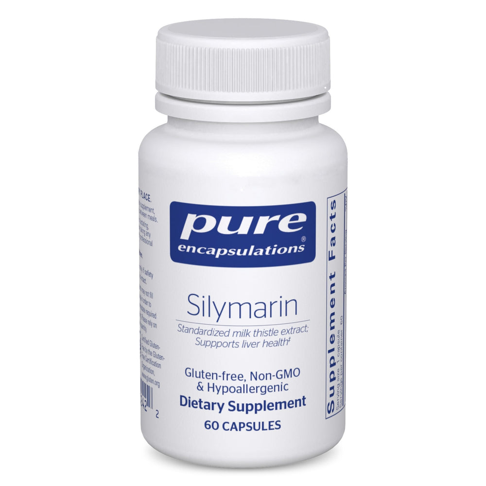Pure Encapsulations Silymarin bottle containing 60 capsules