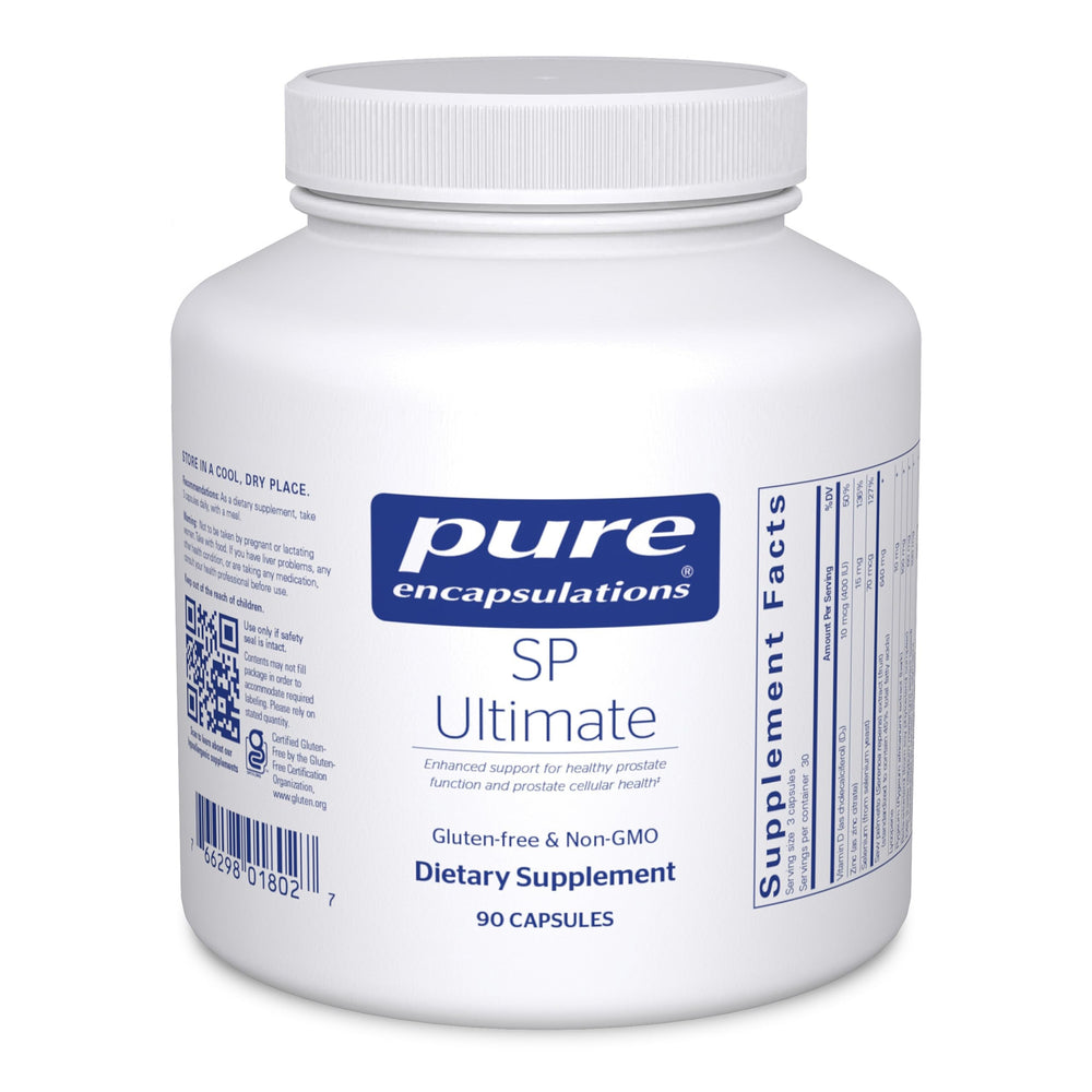 Pure Encapsulations SP Ultimate bottle with capsules for urinary comfort support.