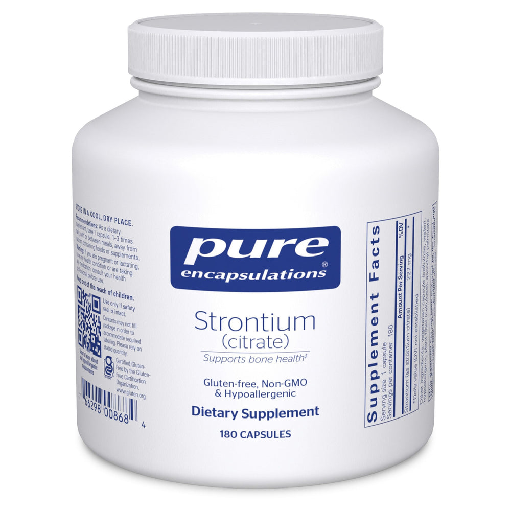 Pure Encapsulations Strontium Citrate 180 Capsules bottle