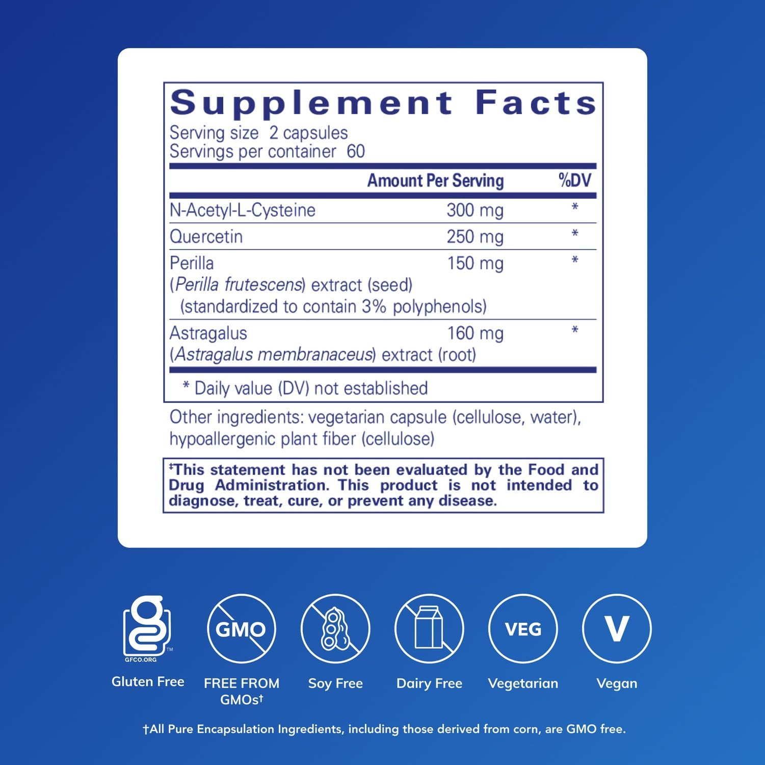 Close-up of Th2 Modulator ingredients