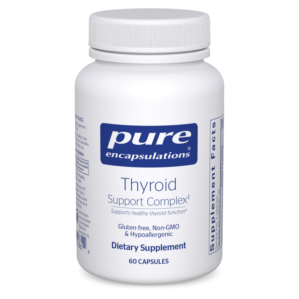 Bottle of Pure Encapsulations Thyroid Support Complex 60 capsules