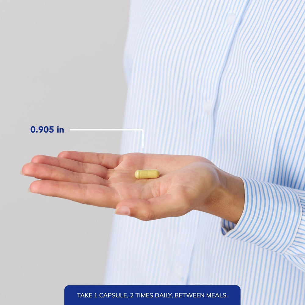 Pure Encapsulations Uric Acid Formula label close-up highlighting premium ingredients.