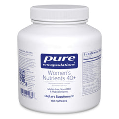 Front view of Pure Encapsulations Women's Nutrients 40+ bottle