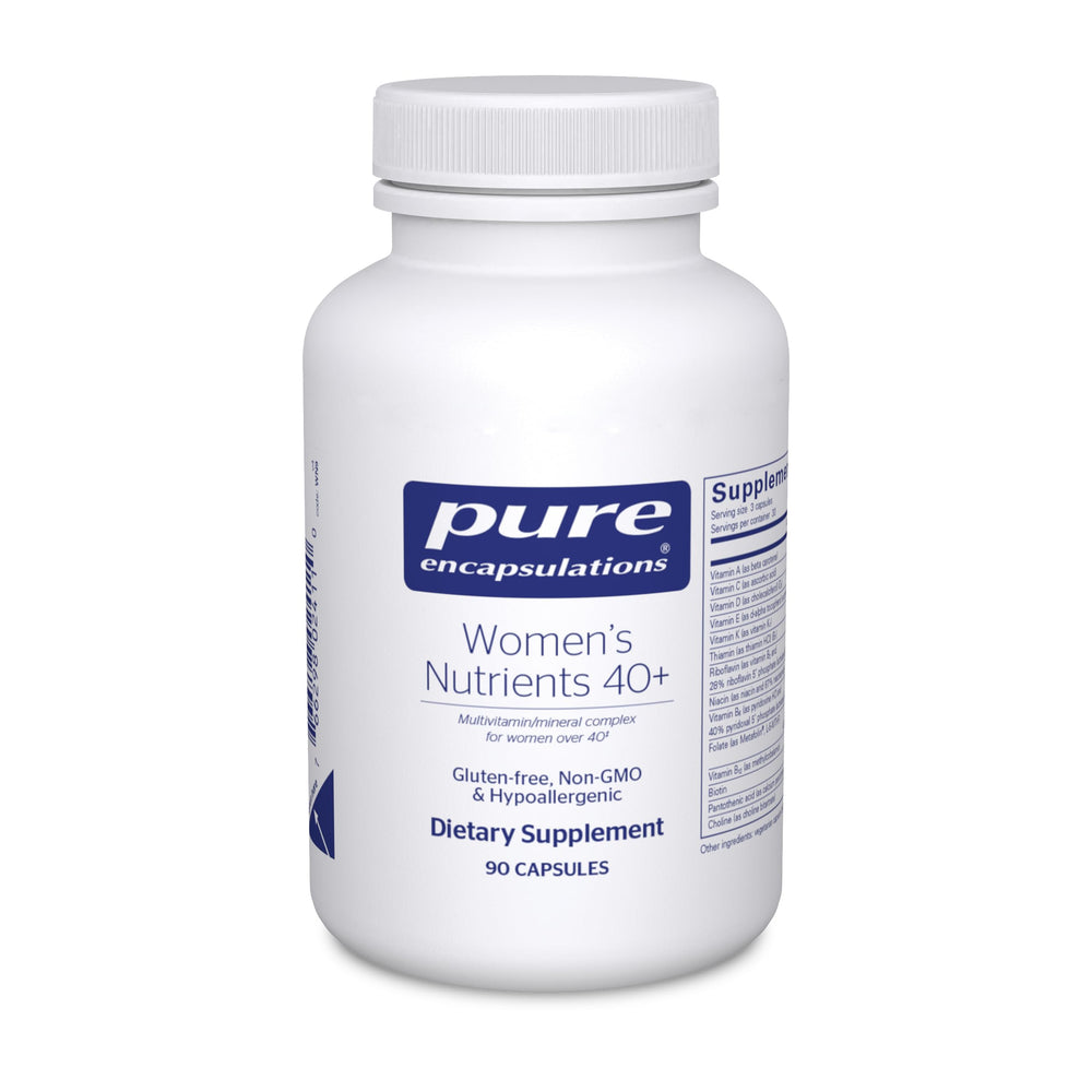 Bottle of Pure Encapsulations Women's Nutrients 40+ 90 capsules