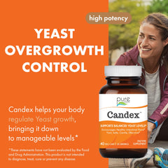 Candex capsules arranged on a white surface